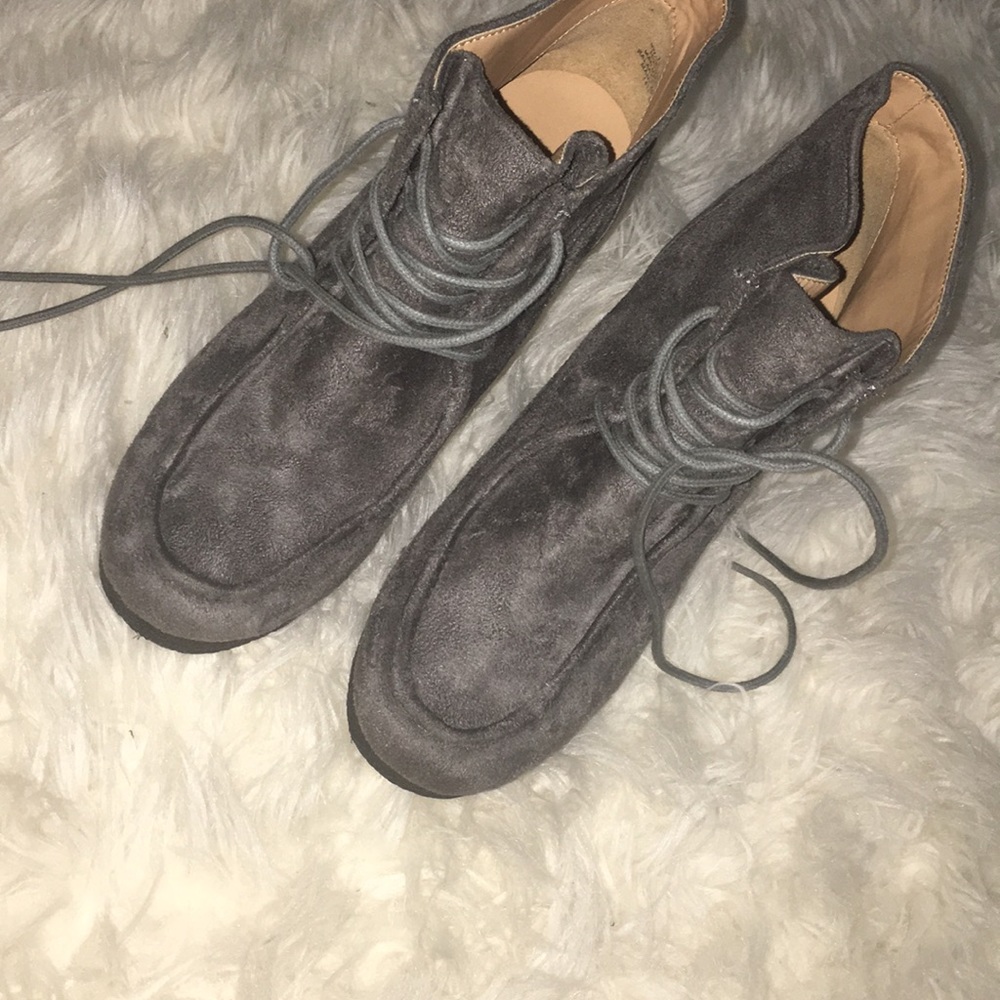 Grey boots Nine West booties